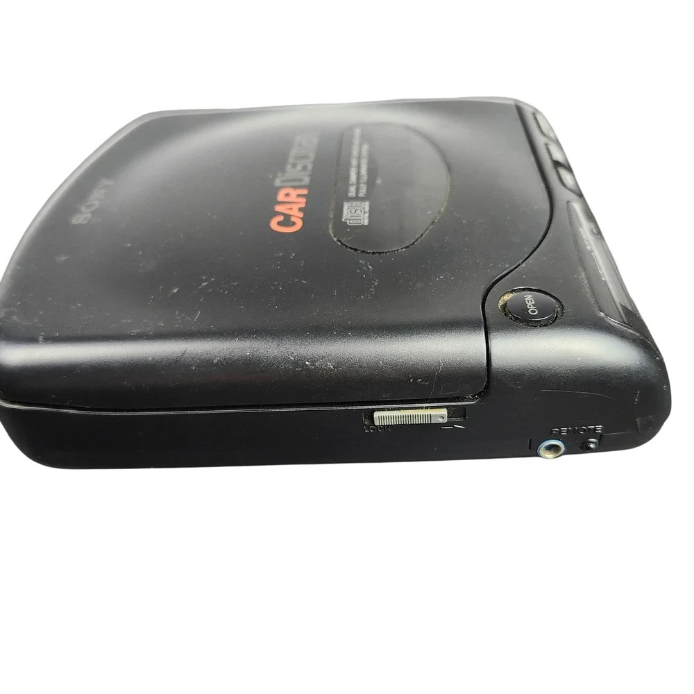 Vintage Sony D-180K Car Discman CD Player Not Working Parts or Repair Only